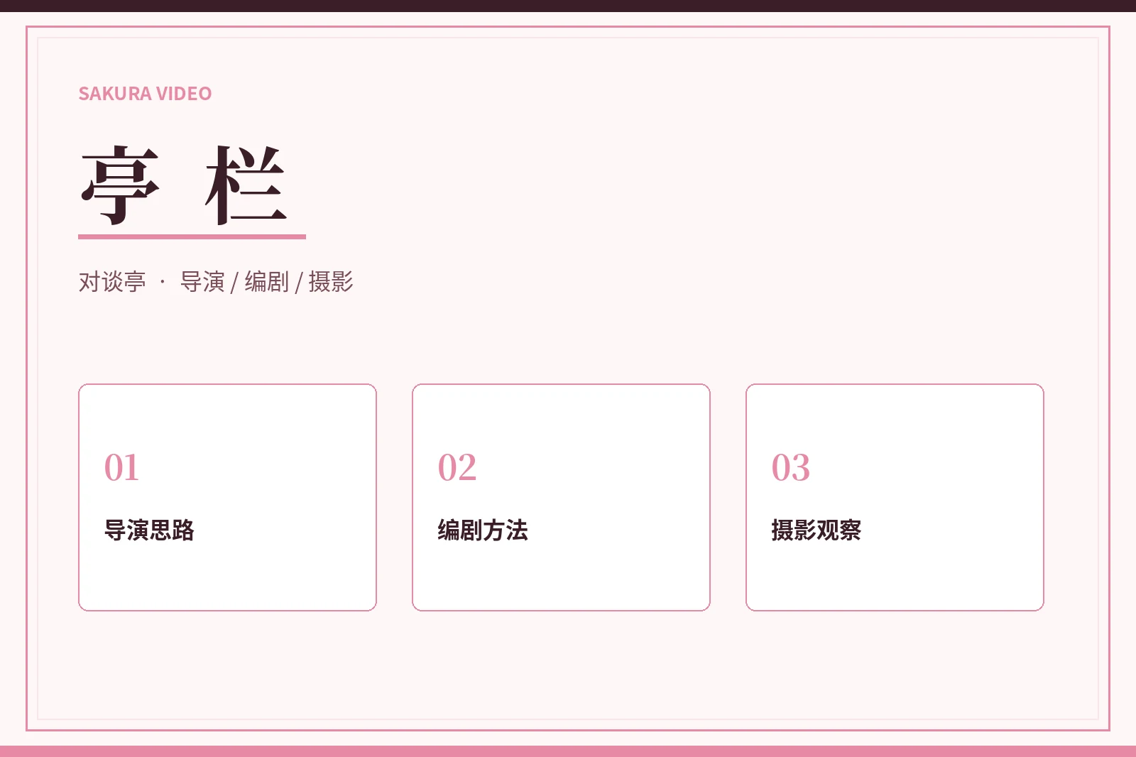 人物对谈与制作观察